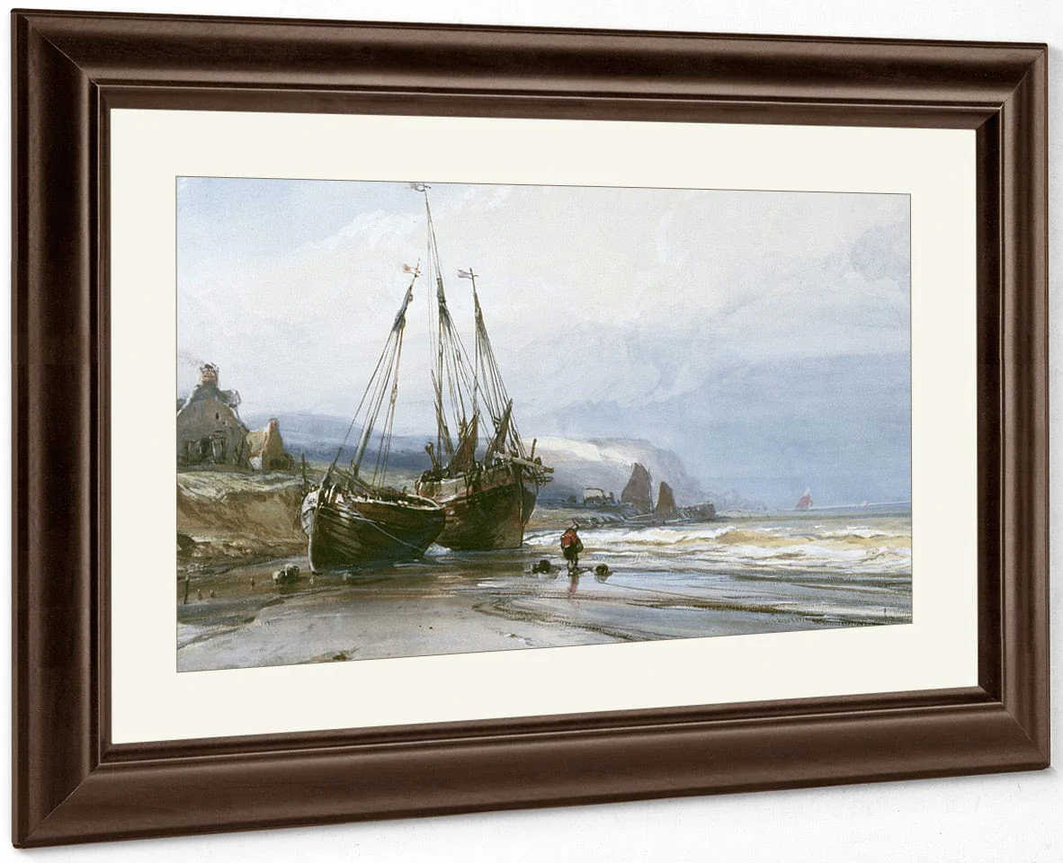 Fishing Boats By Eugene Isabey - Image 5