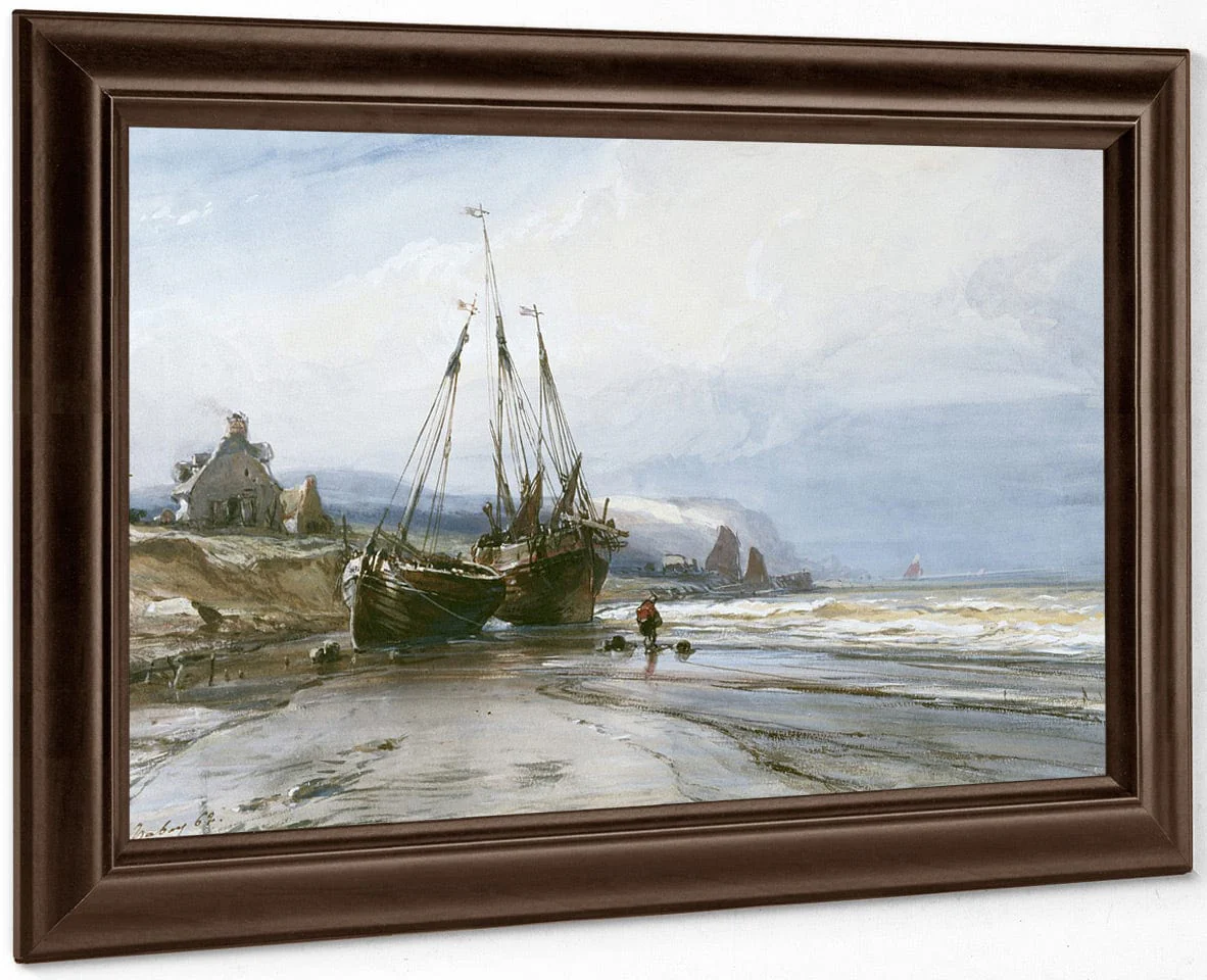 Fishing Boats By Eugene Isabey - Image 6