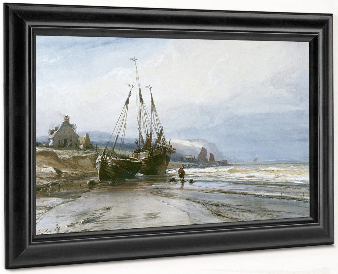 Fishing Boats By Eugene Isabey - Image 8