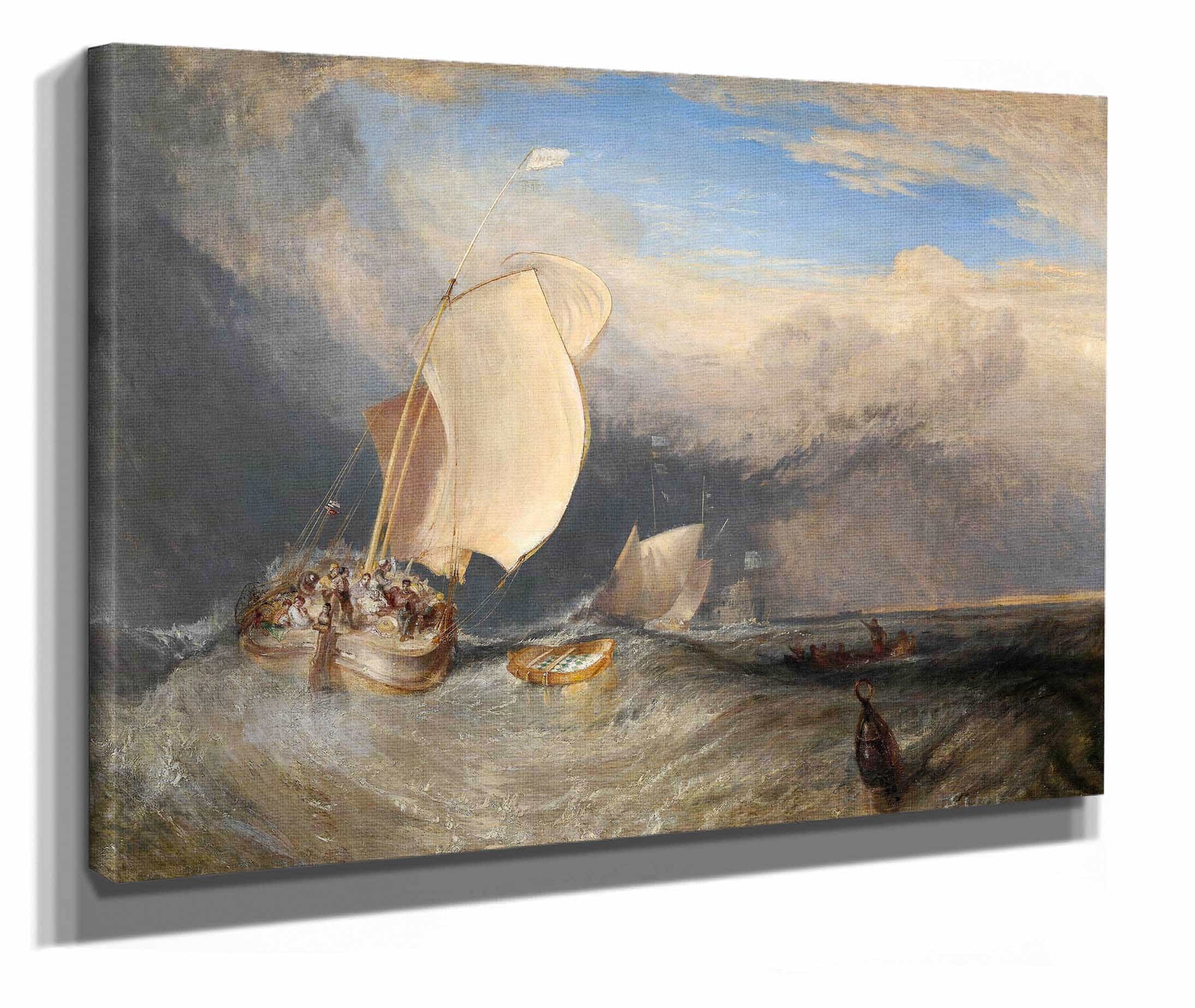 Fishing Boats With Hucksters Bargaining For Fish by Joseph Mallord William Turner - Image 2
