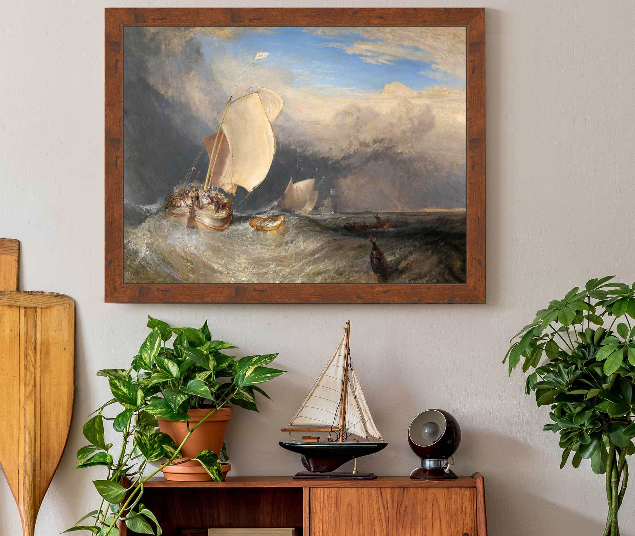 Fishing Boats With Hucksters Bargaining For Fish by Joseph Mallord William Turner - Image 3