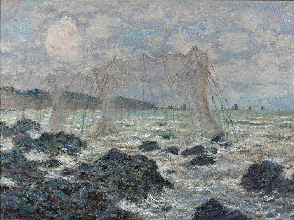 Fishing Nets At Pourville By Claude Monet - Image 7