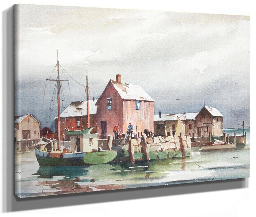 Fishing Village By John Knowles Hare