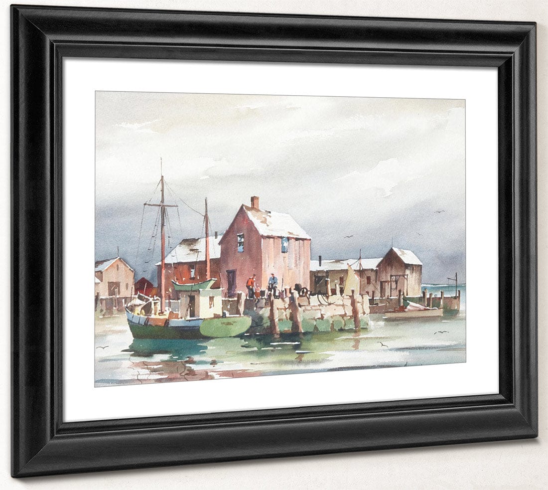 Fishing Village By John Knowles Hare - Image 4