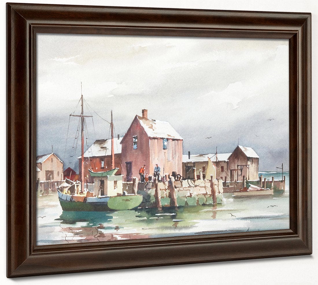 Fishing Village By John Knowles Hare - Image 6