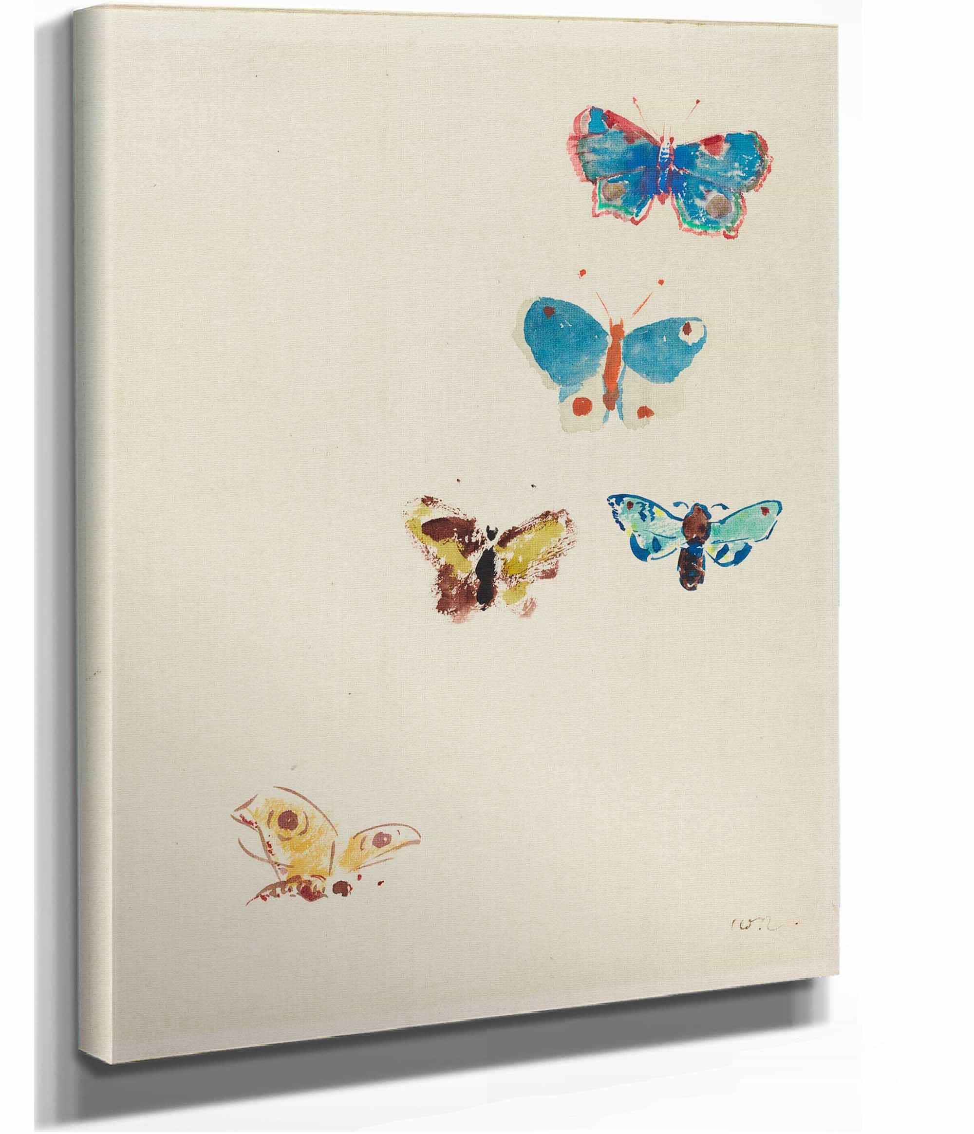 Five Butterflies by Odilon Redon - Image 2