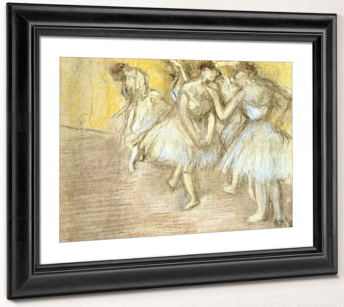 Five Dancers On Stage By Edgar Degas - Image 4