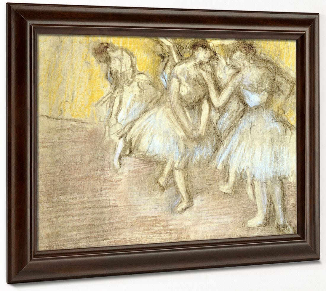 Five Dancers On Stage By Edgar Degas - Image 6