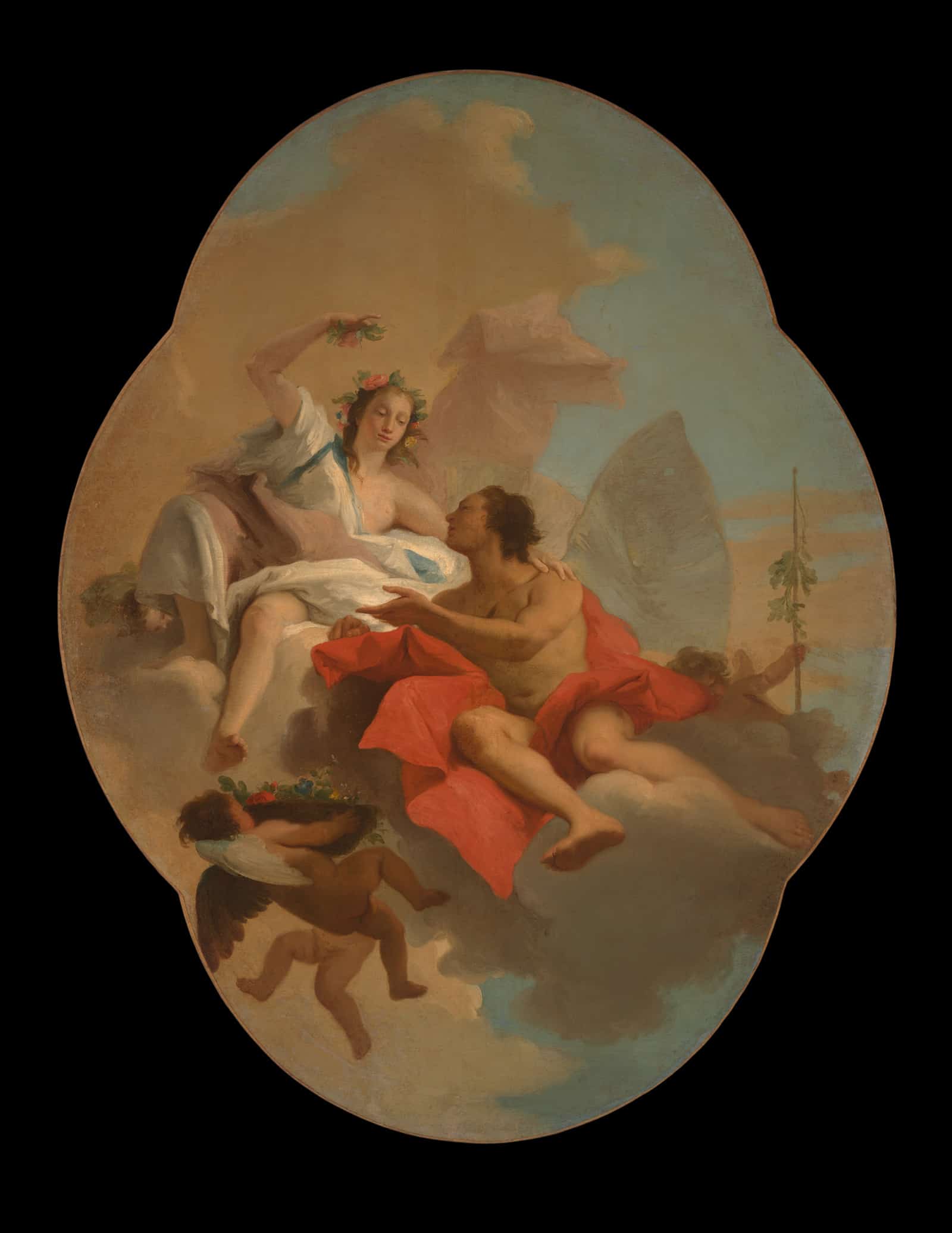 Flora And Zephyr by Giovanni Domenico Tiepolo - Image 4