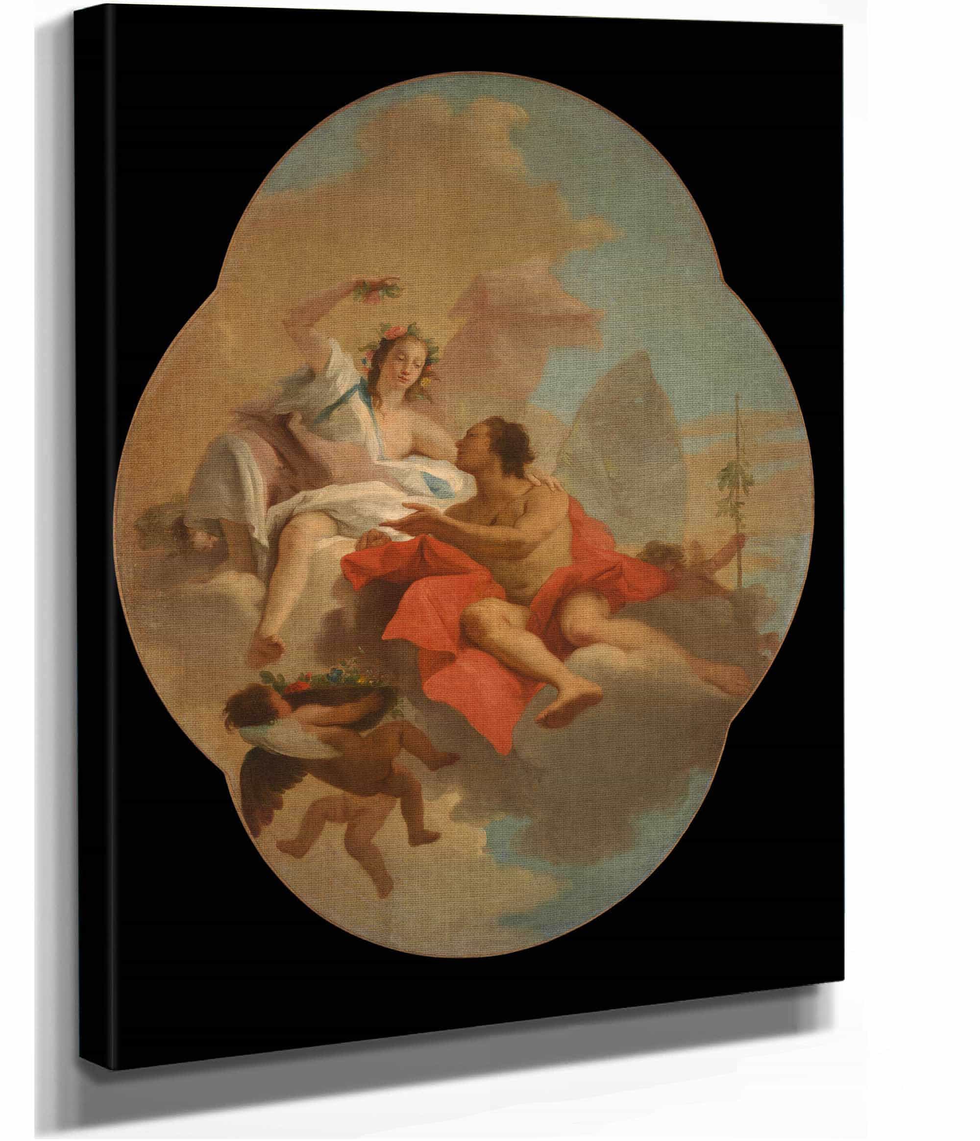 Flora And Zephyr by Giovanni Domenico Tiepolo - Image 5
