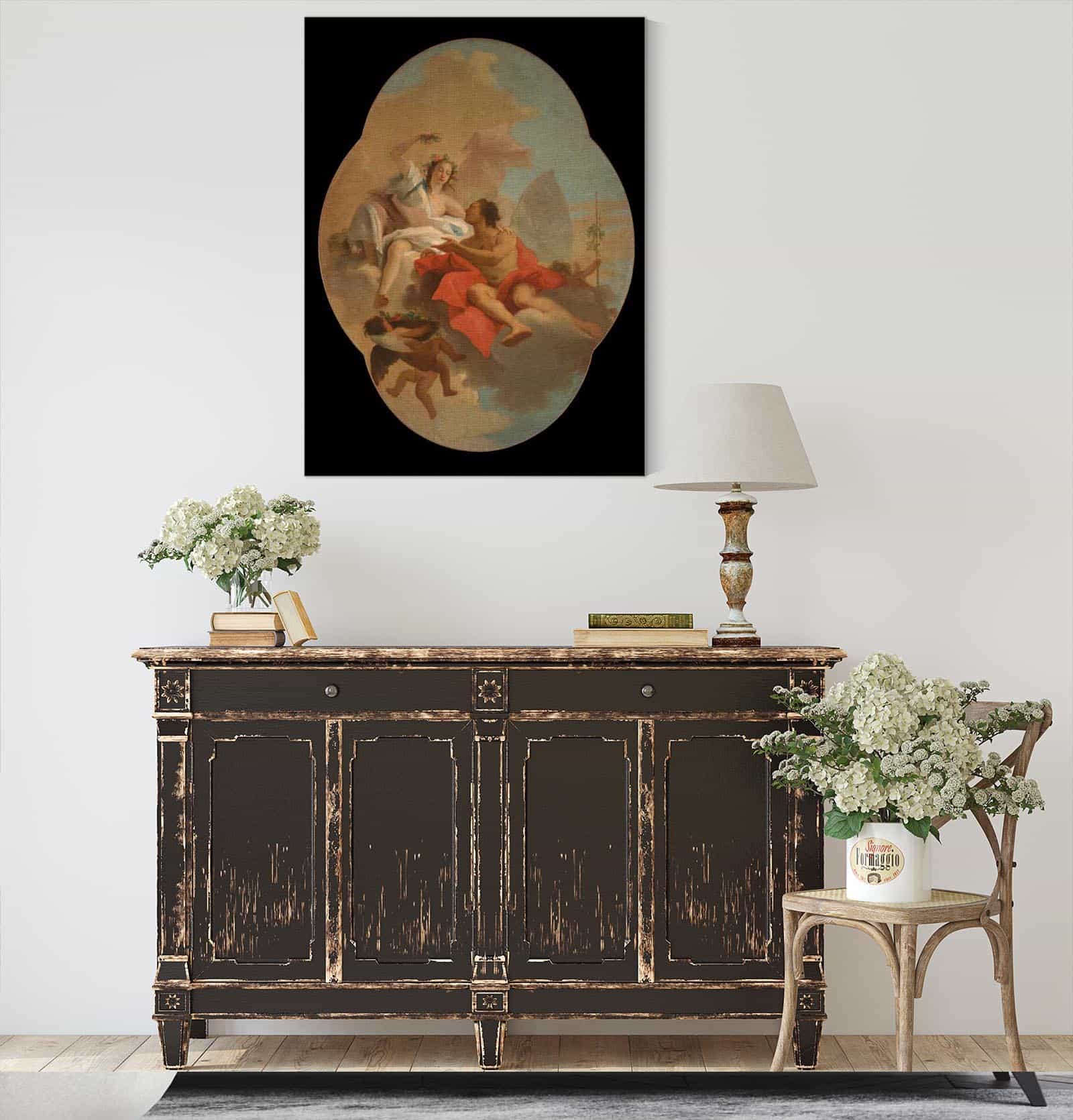 Flora And Zephyr by Giovanni Domenico Tiepolo - Image 7