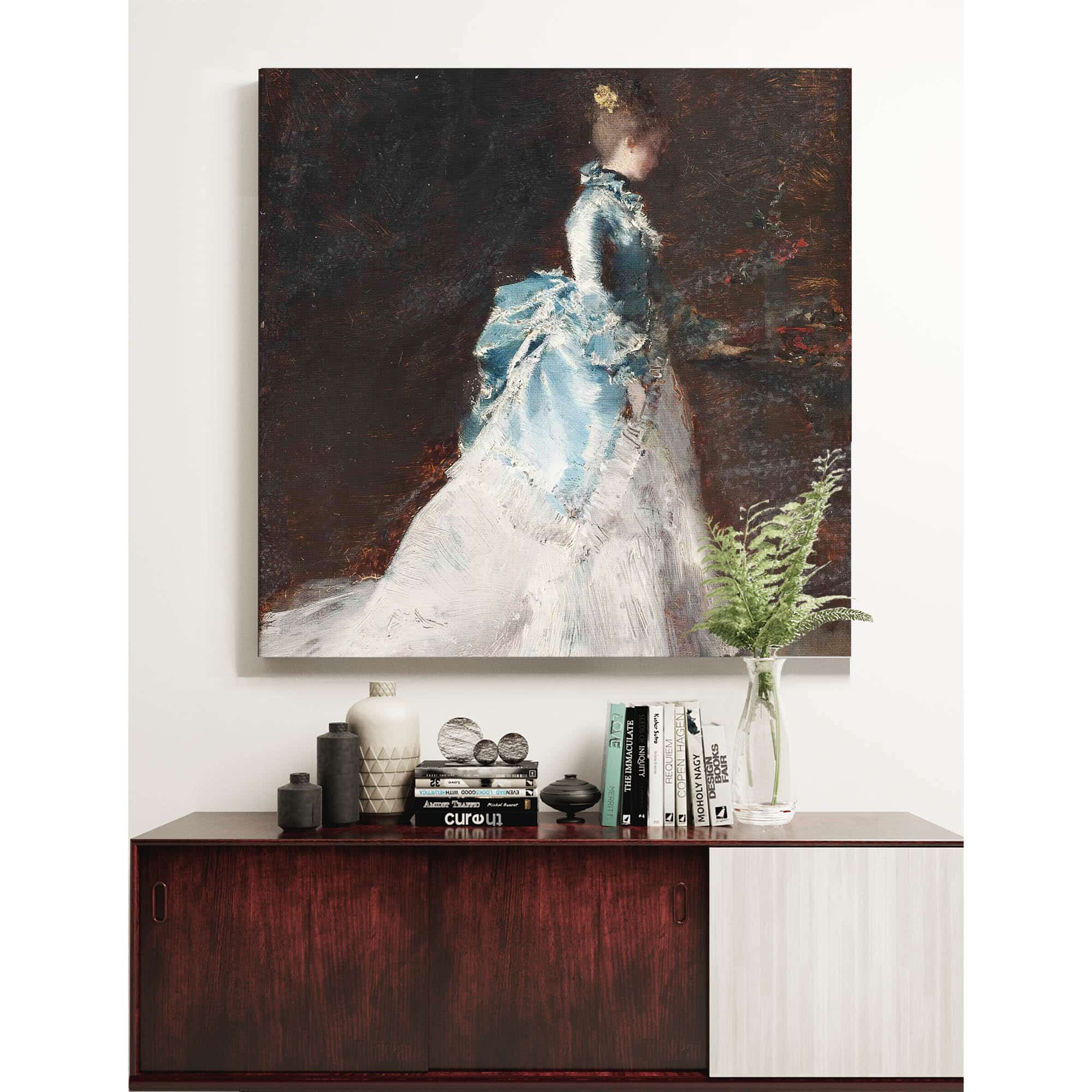 Flower Arranging In An Interior by Albert Von Keller - Image 5