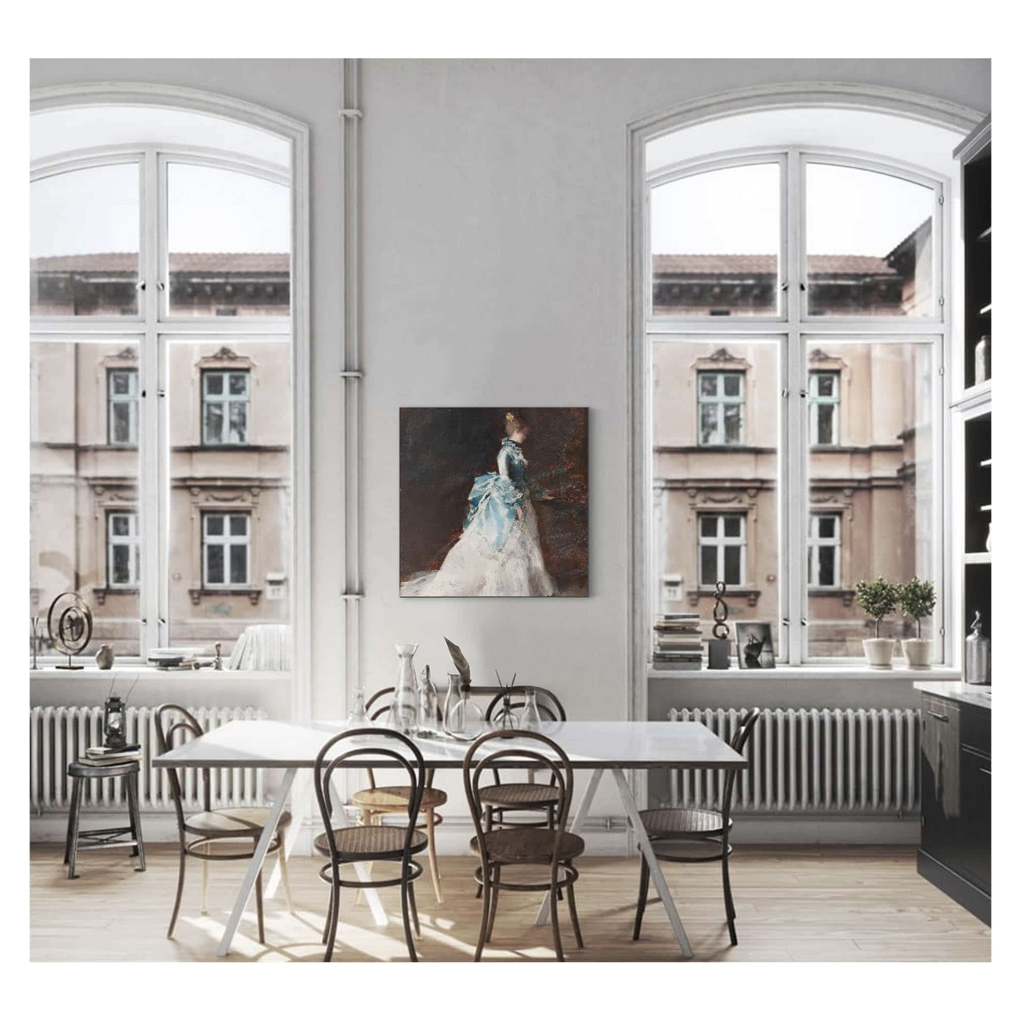Flower Arranging In An Interior by Albert Von Keller - Image 6