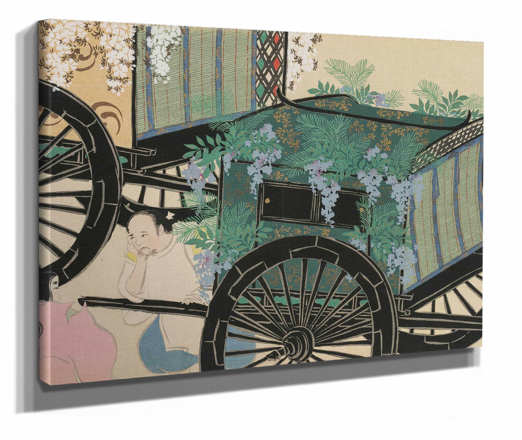 Flower Draped Carts Hanasashiguruma by Kamisaka Sekka - Image 2