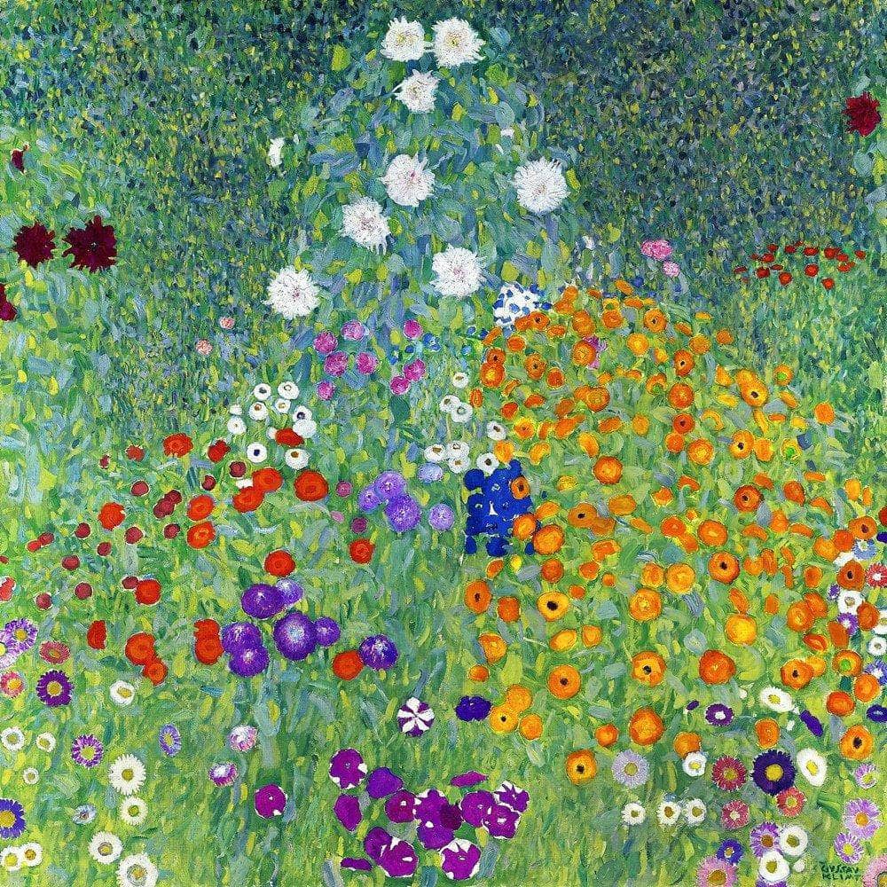 Flower Garden Painting Gustav Klimt Canvas Art - Image 5