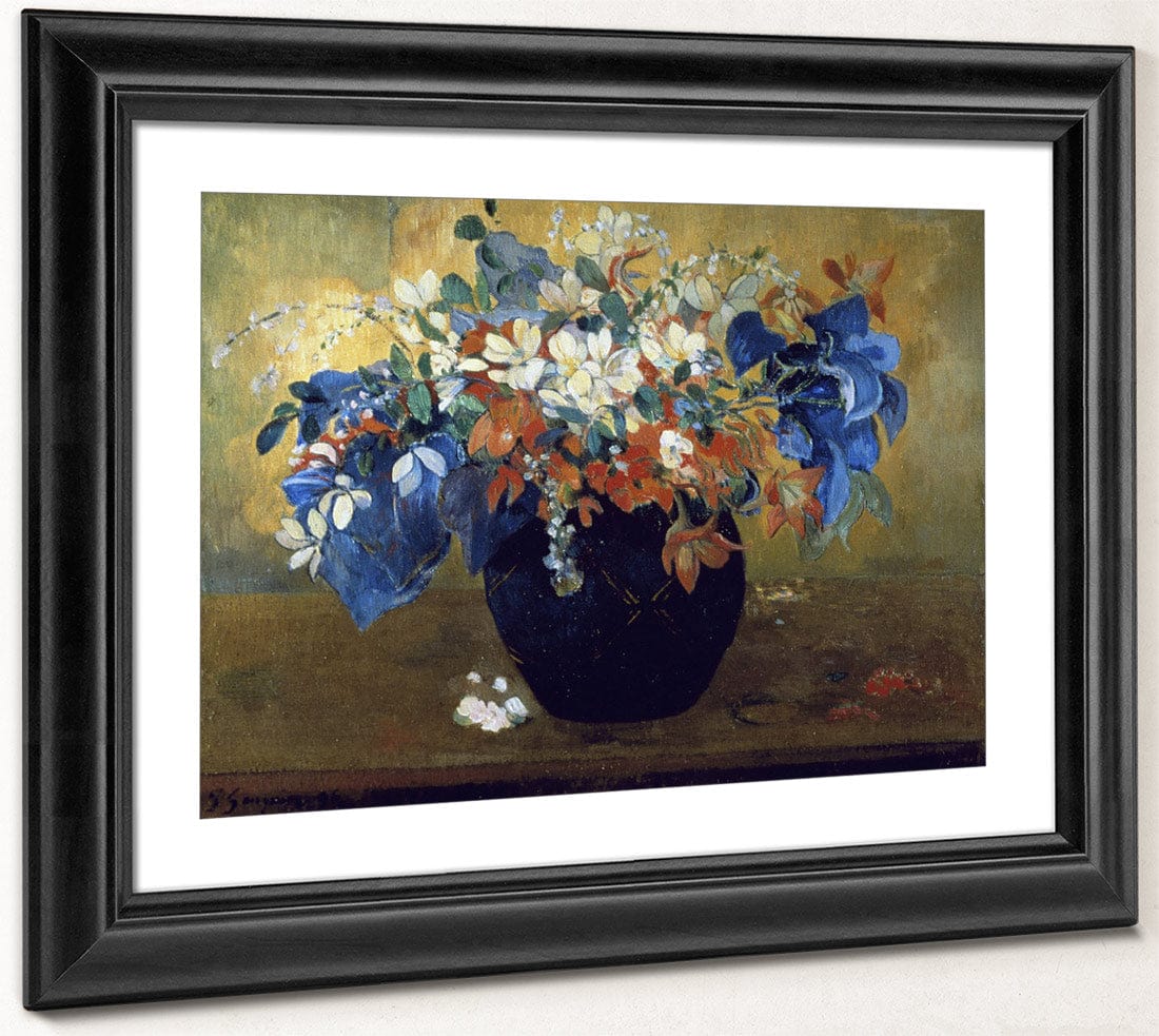 Flower Still Life By Eugene Henri Paul Gauguin - Image 4
