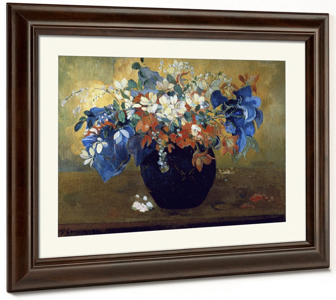 Flower Still Life By Eugene Henri Paul Gauguin - Image 5