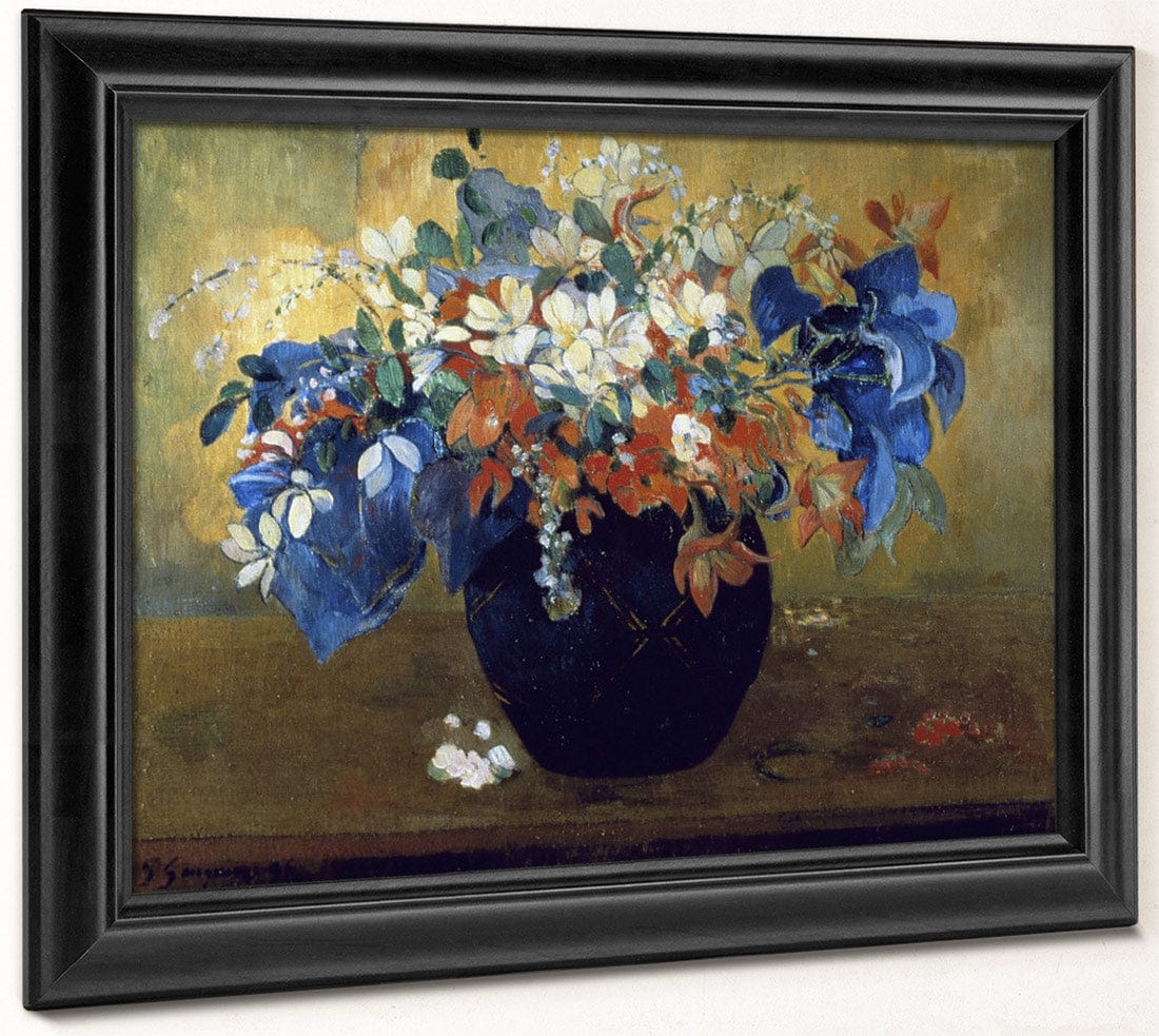 Flower Still Life By Eugene Henri Paul Gauguin - Image 8
