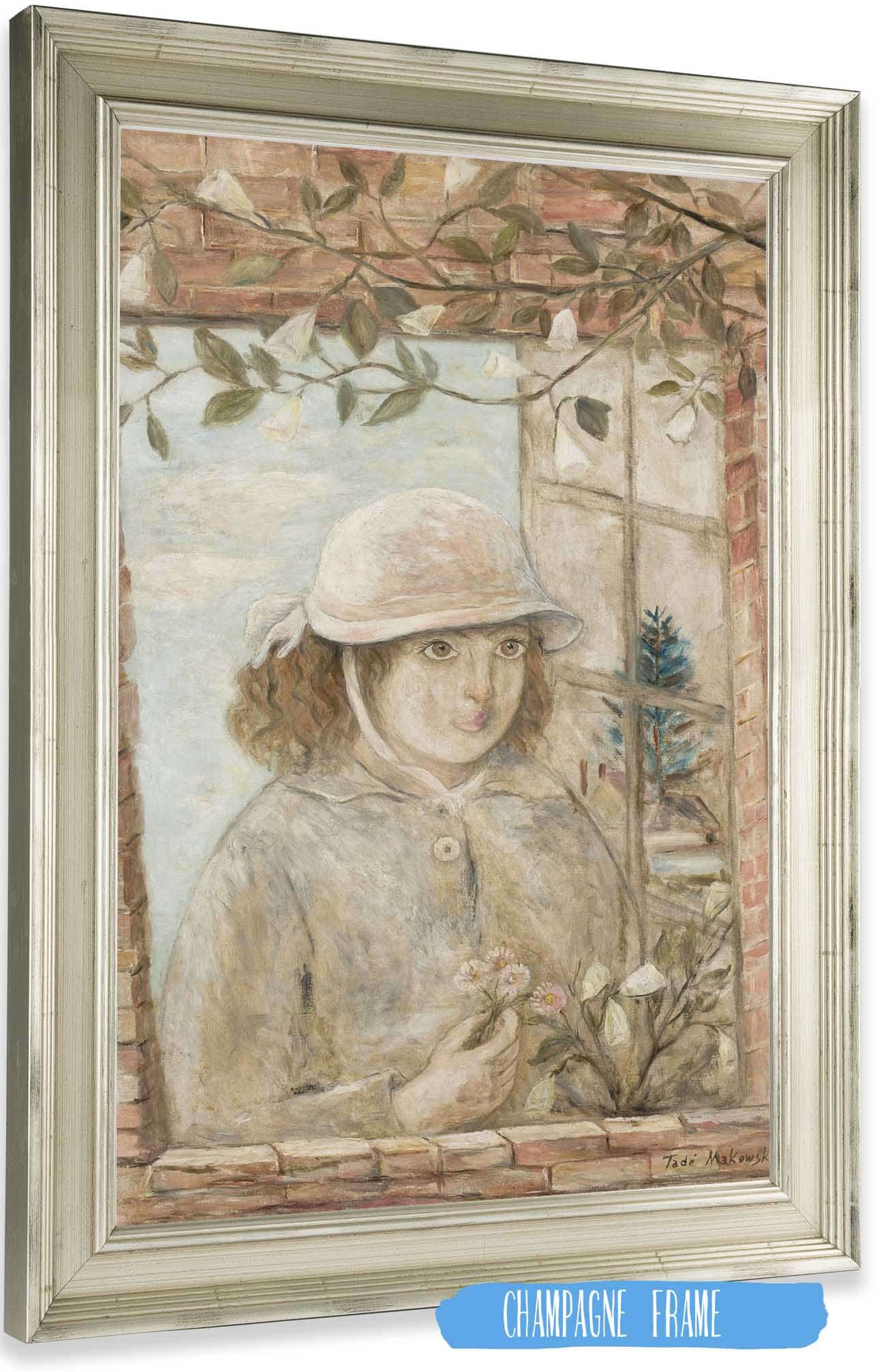 Flowered Window by Tadeusz Makowski