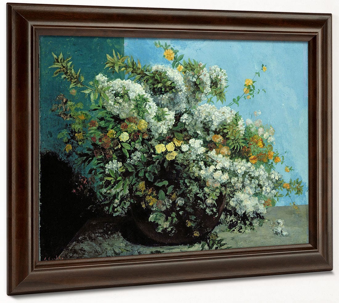 Flowering Branches And Flowers By Jean Desire Gustave Courbet - Image 6