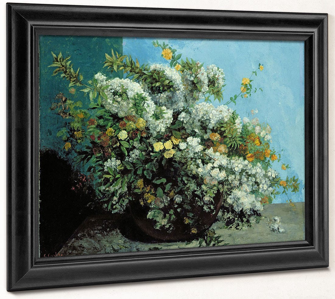 Flowering Branches And Flowers By Jean Desire Gustave Courbet - Image 8