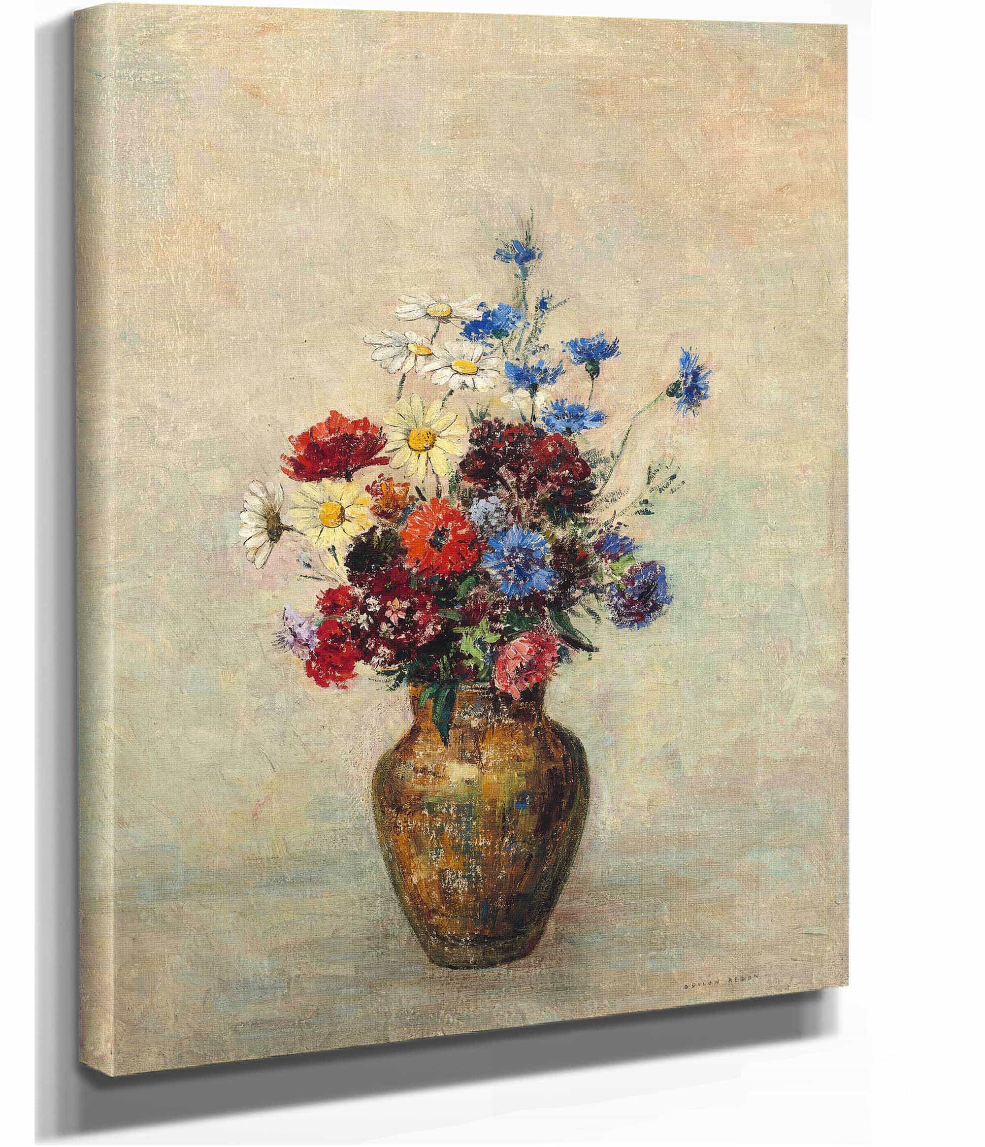 Flowers In A Vase by Odilon Redon - Image 2
