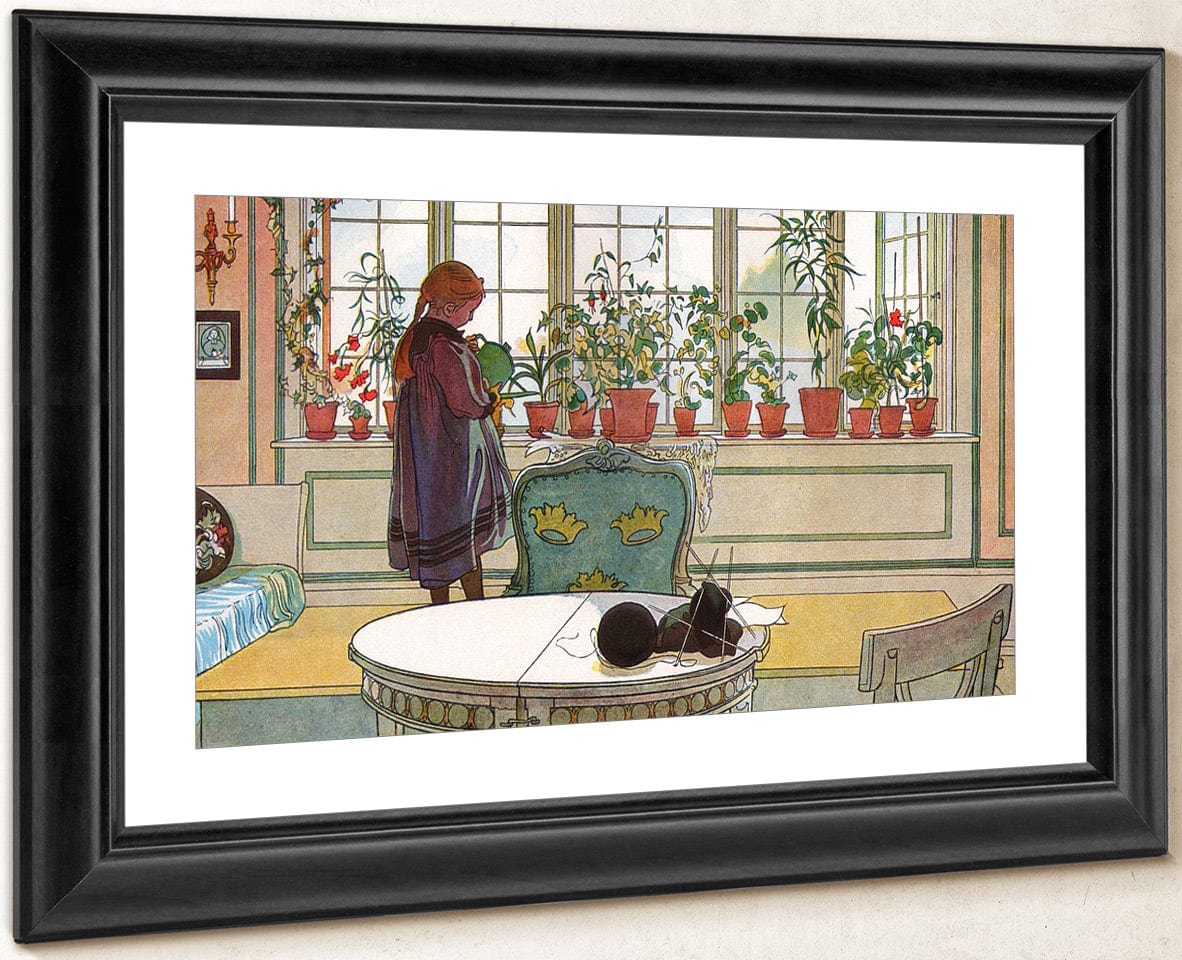 Flowers On The Windowsill By Carl Larsson - Image 4