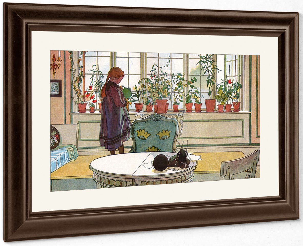 Flowers On The Windowsill By Carl Larsson - Image 5
