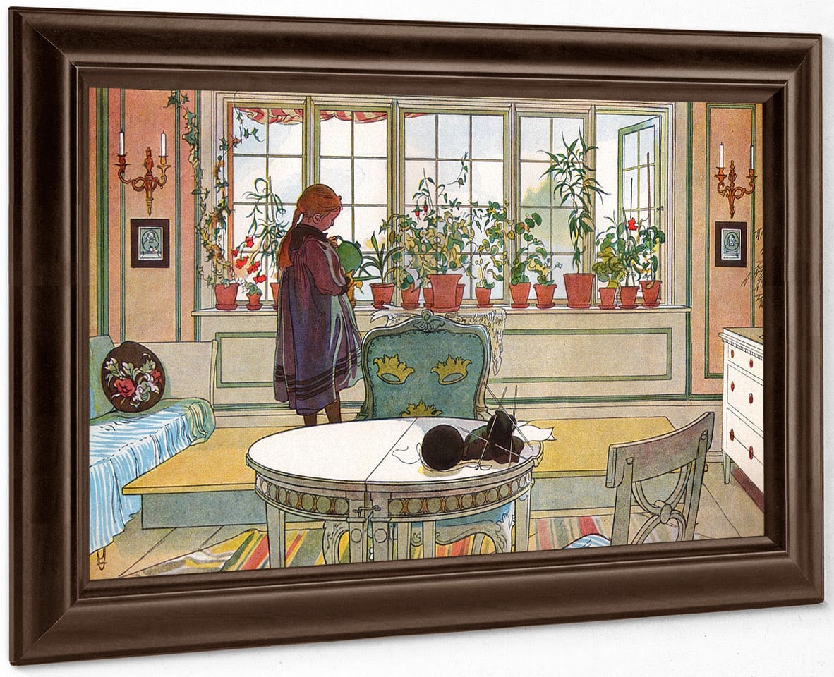 Flowers On The Windowsill By Carl Larsson - Image 6