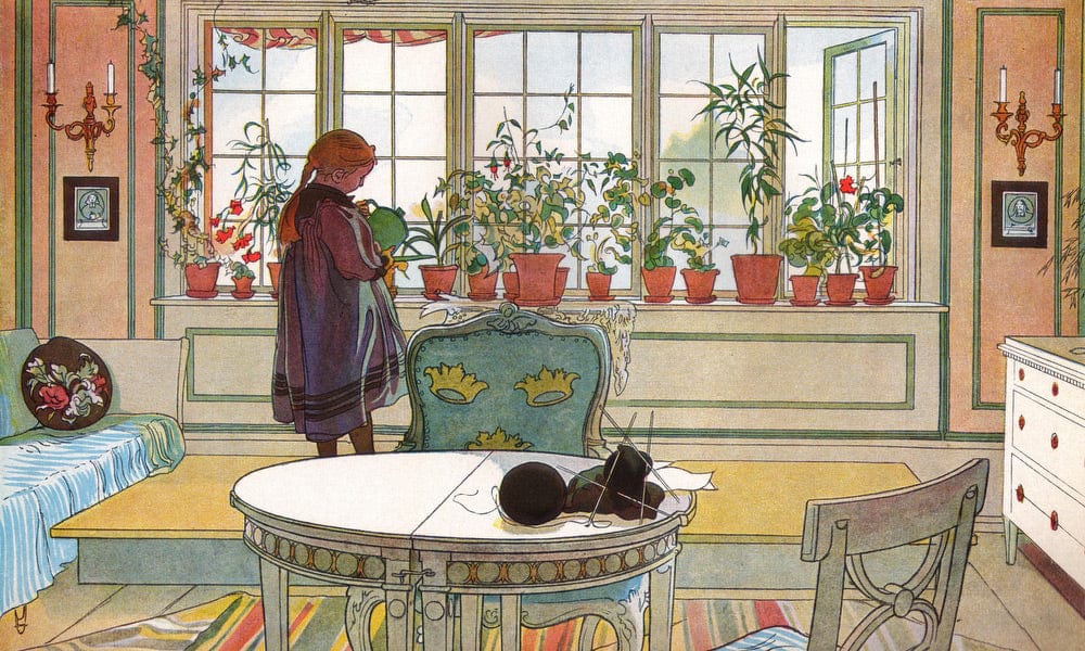 Flowers On The Windowsill By Carl Larsson - Image 7