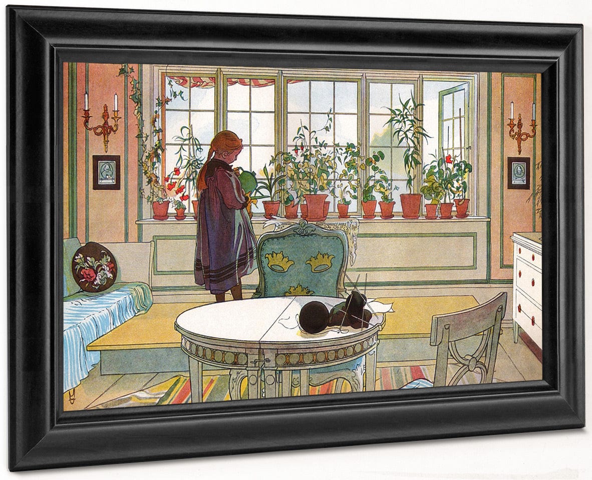 Flowers On The Windowsill By Carl Larsson - Image 8