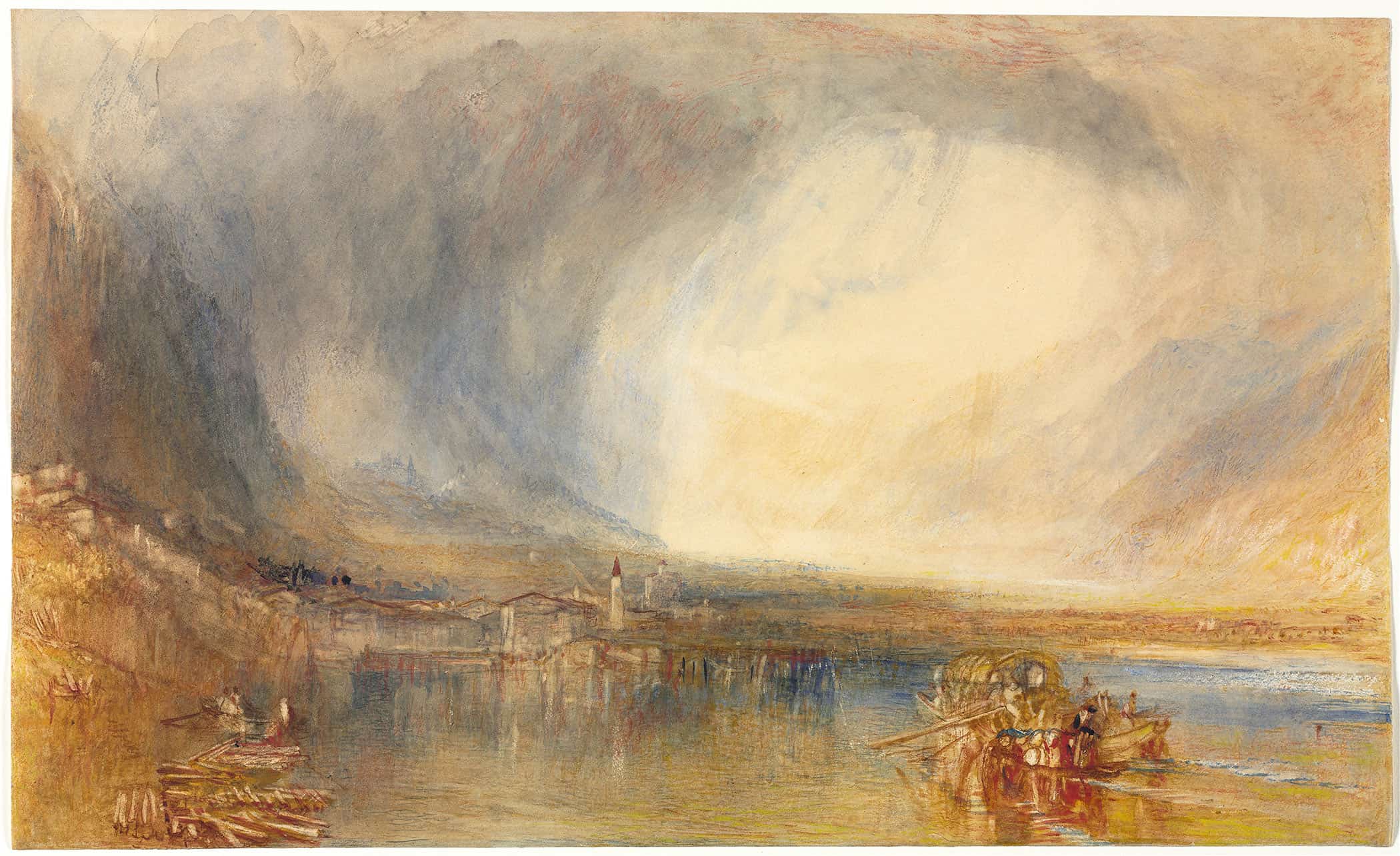 Fluelen From The Lake Of Lucerne by Joseph Mallord William Turner - Image 2