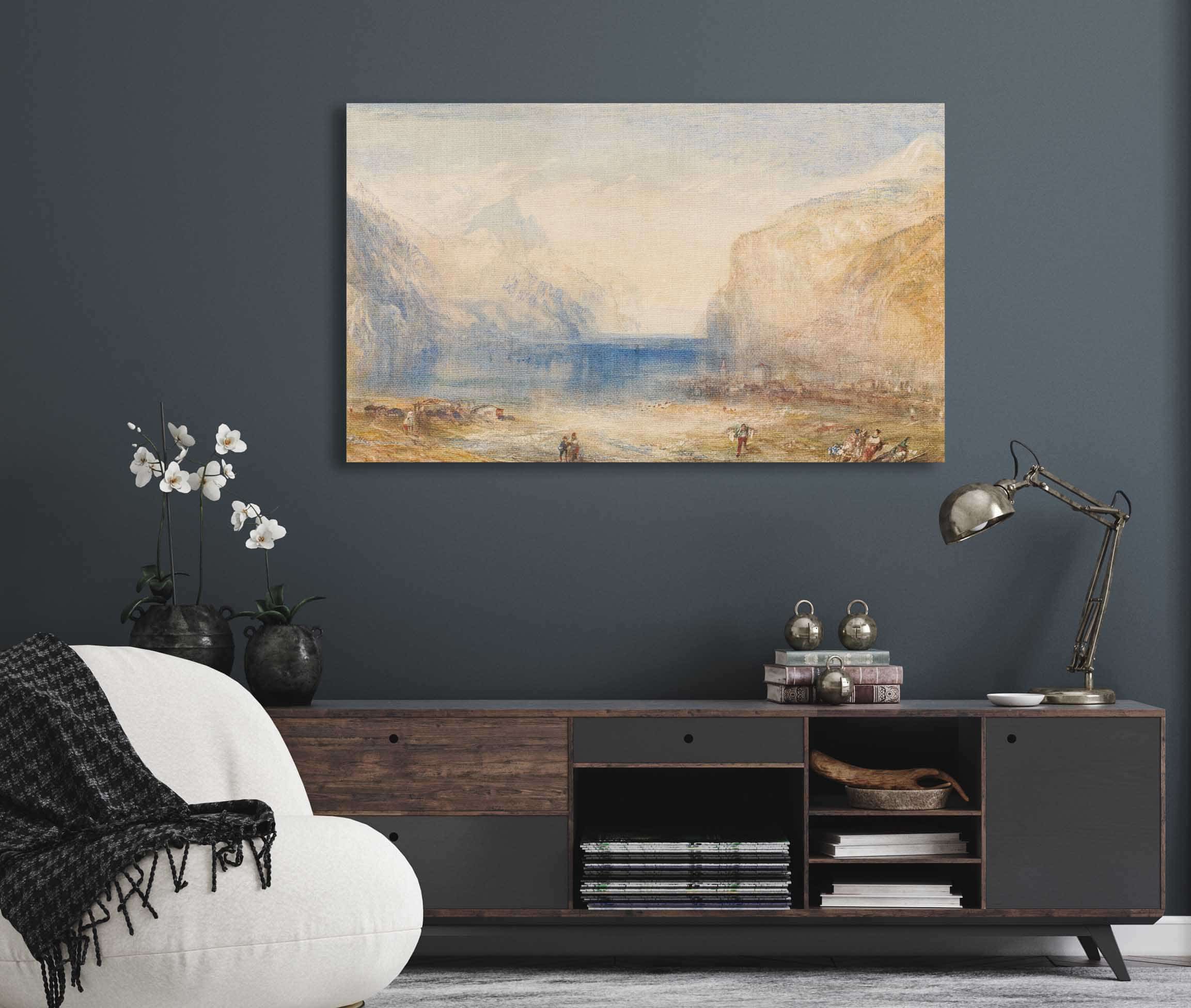 Fluelen Morning Looking Towards The Lake by Joseph Mallord William Turner - Image 5