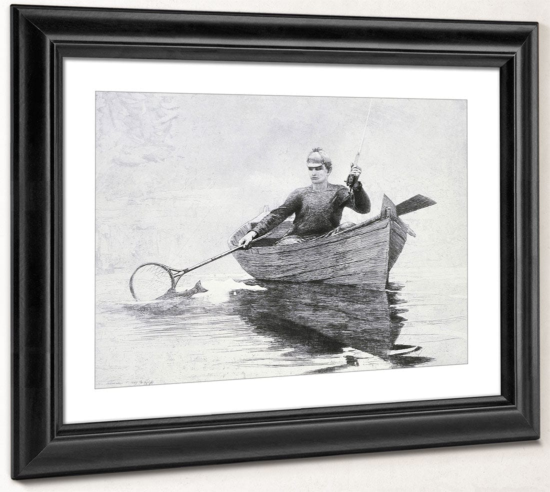 Fly Fishing, Saranac Lake By Winslow Homer - Image 2