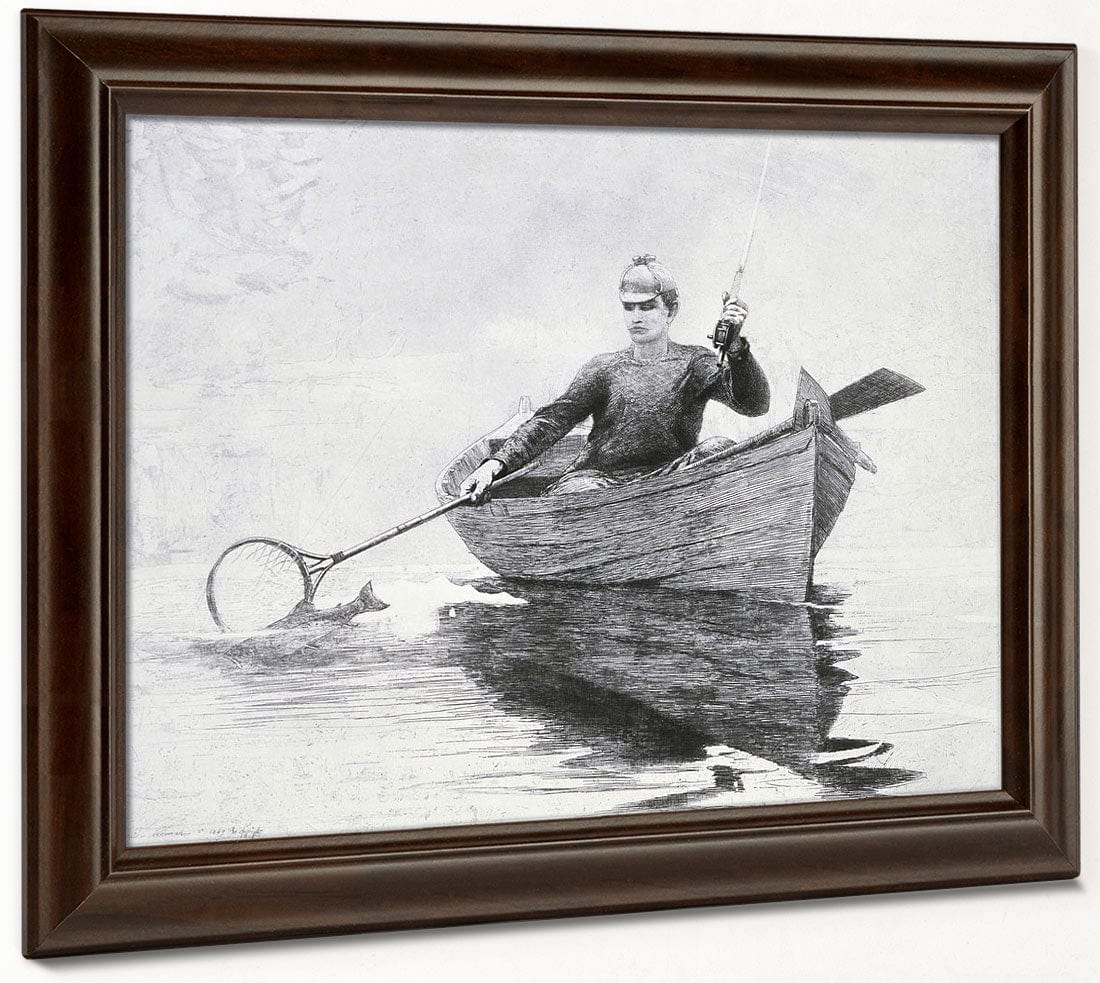 Fly Fishing, Saranac Lake By Winslow Homer - Image 4