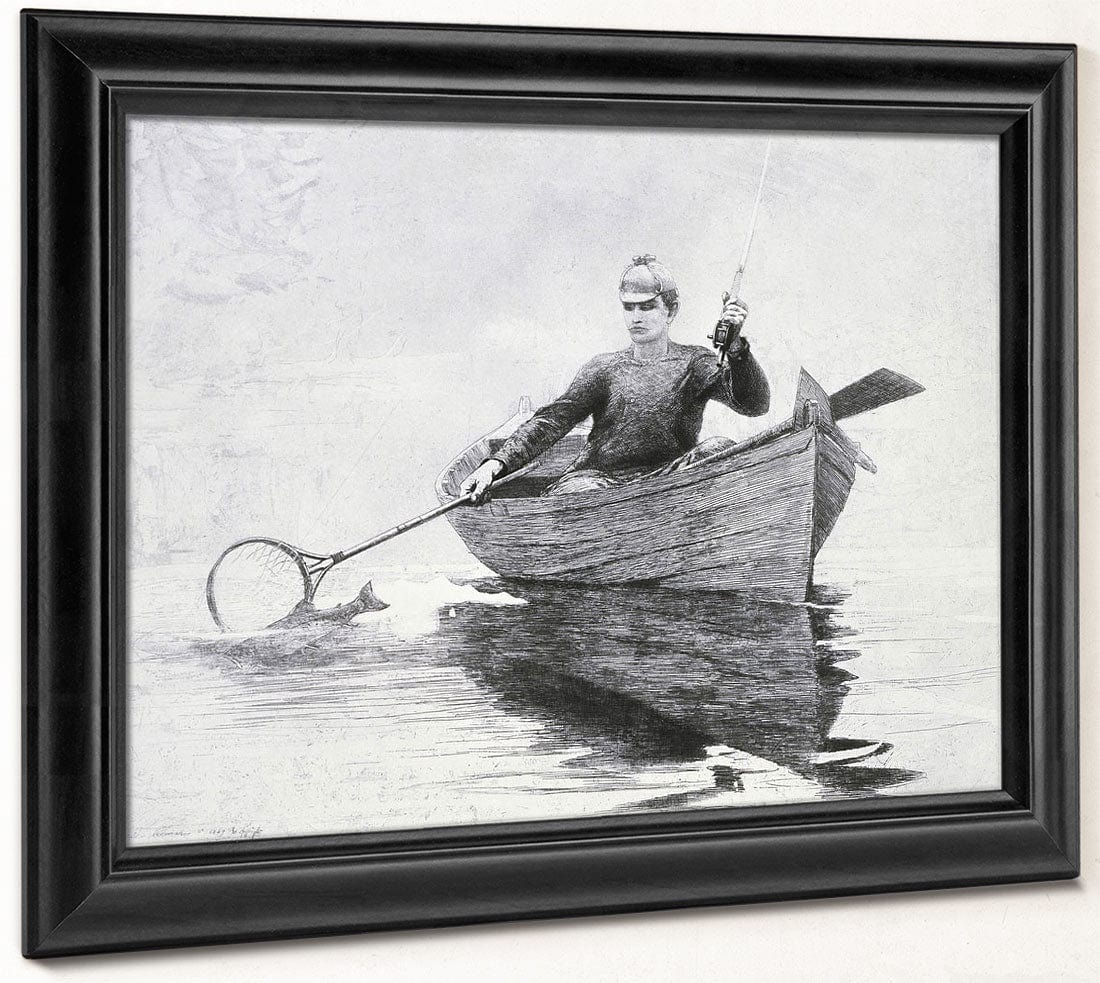 Fly Fishing, Saranac Lake By Winslow Homer - Image 6