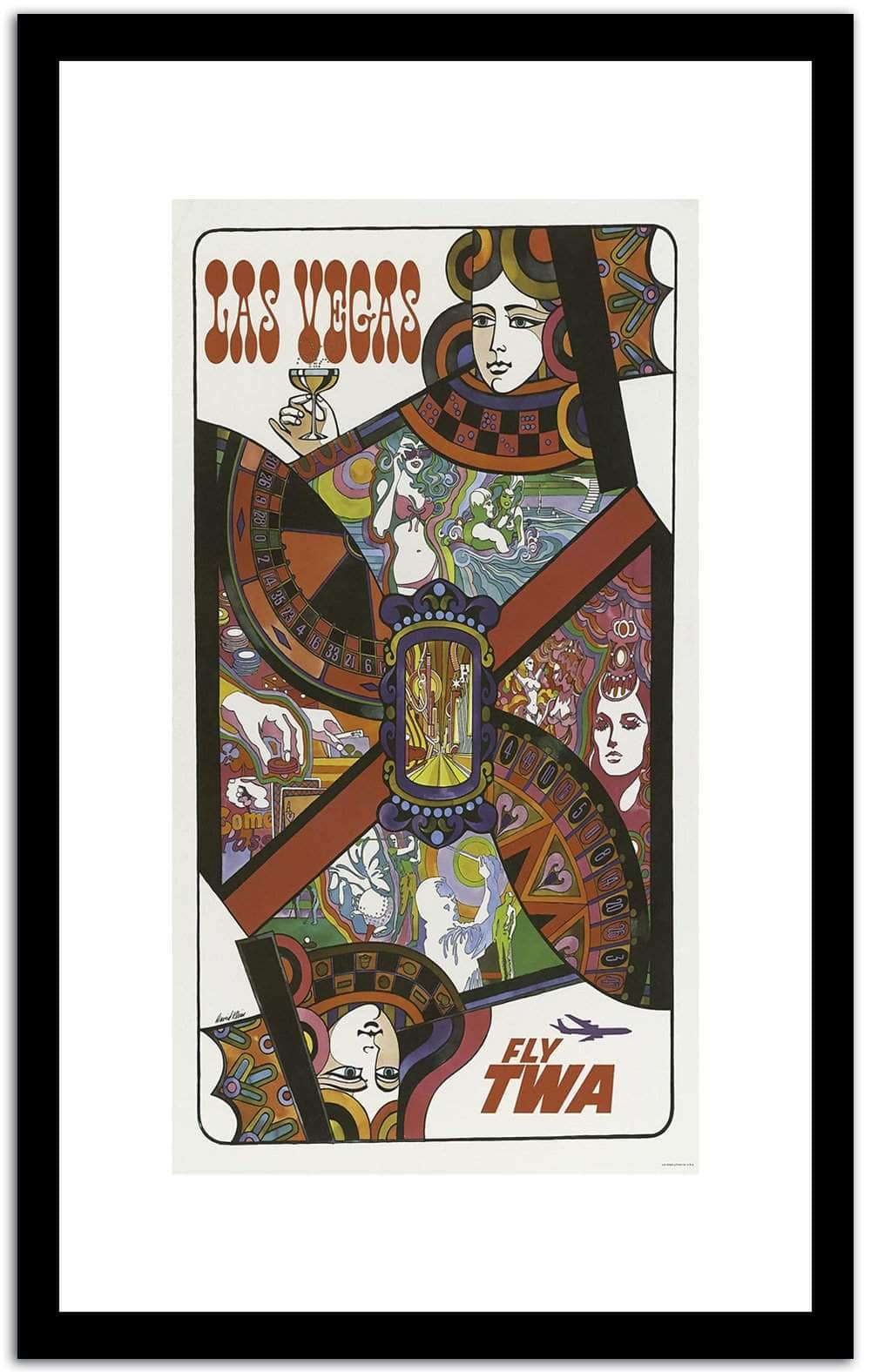 Fly Twa Vintage Postera