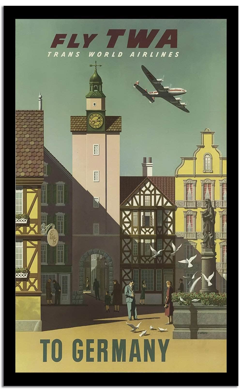 Fly Twa  Vintage Posterb - Image 2