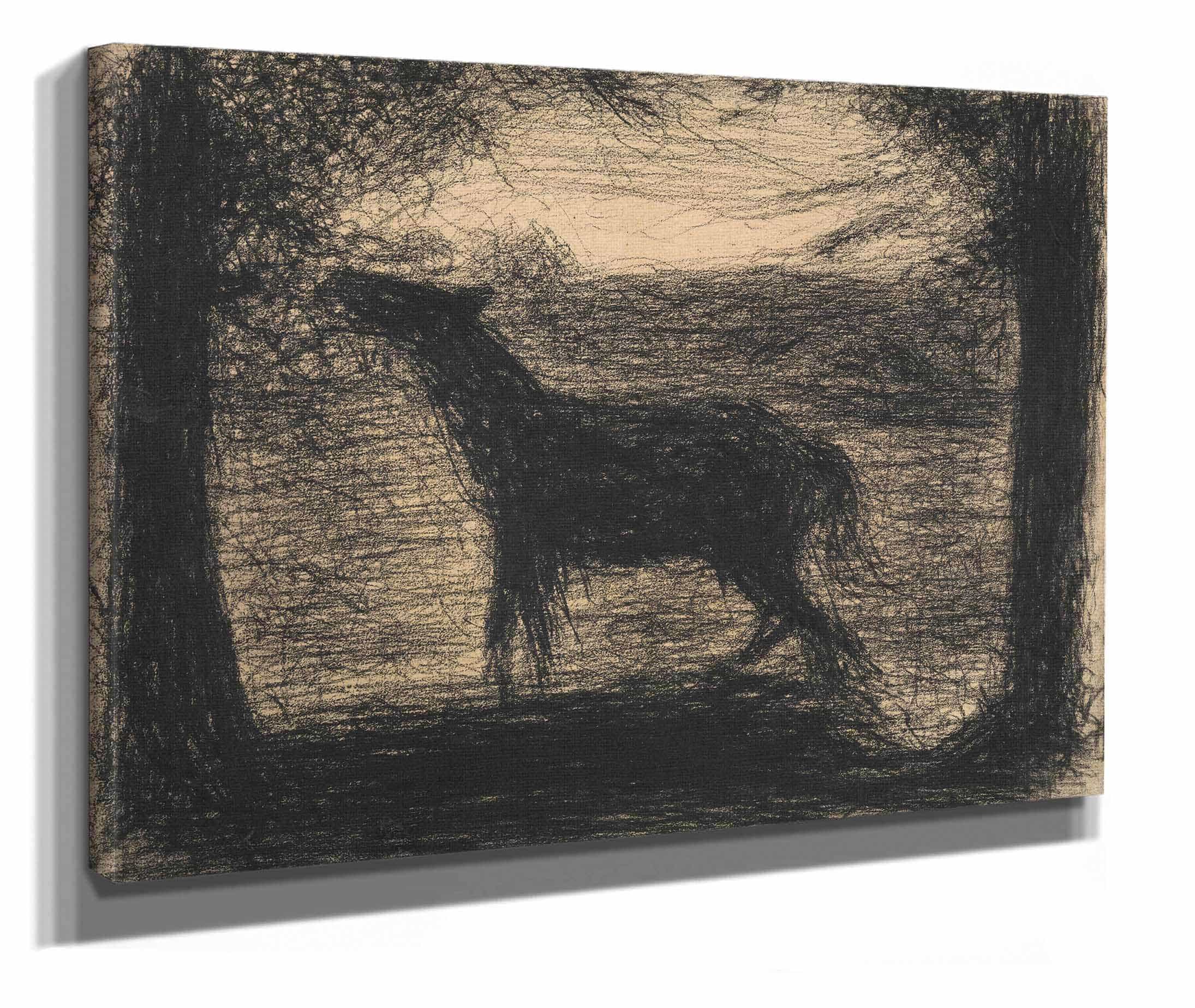 Foal Le Poulain Also Called The Colt by Georges Seurat