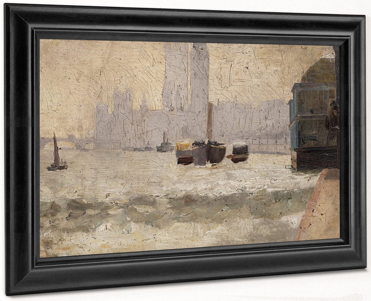 Fog, Thames Embankment By Tom Roberts - Image 6