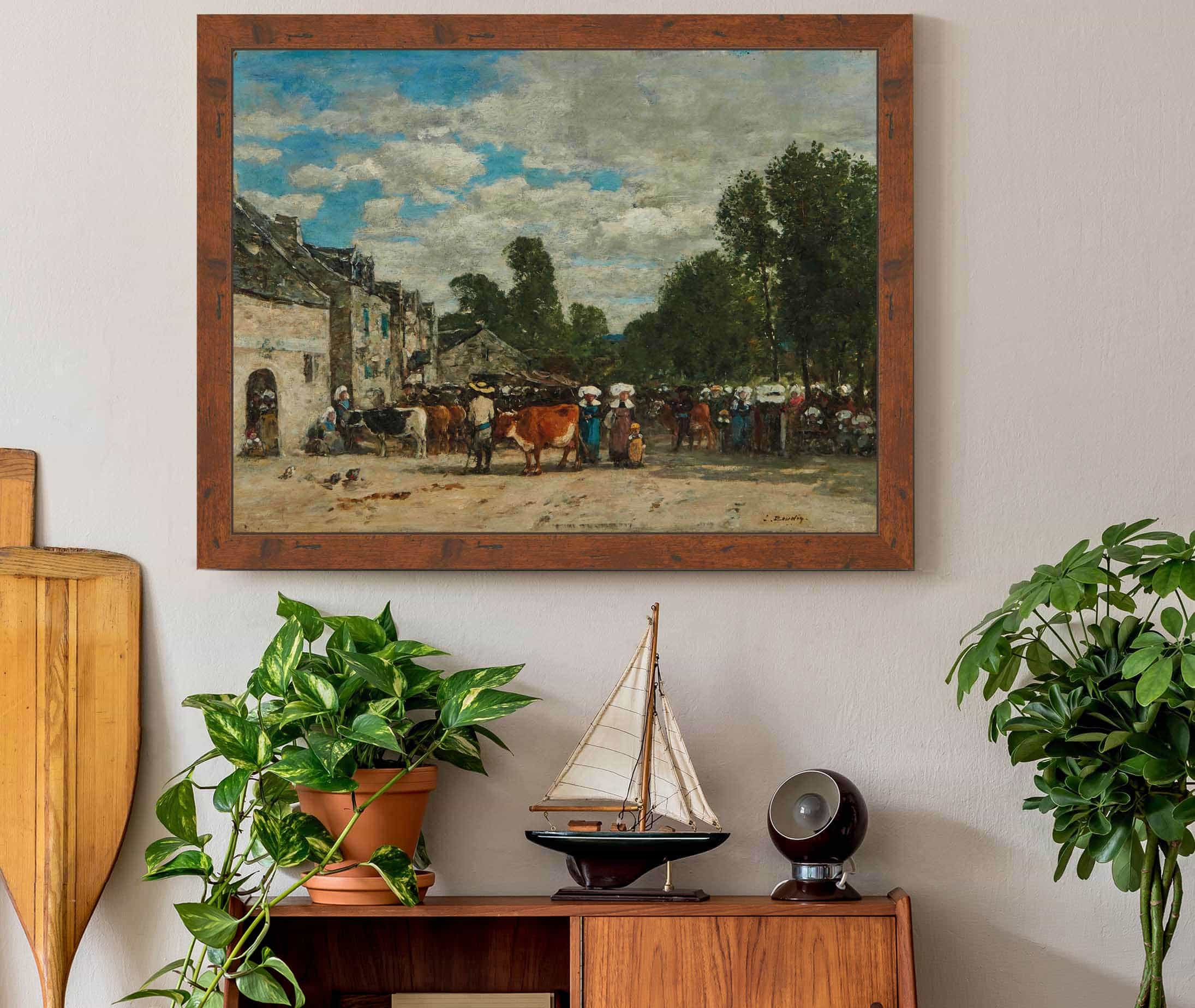 Foire En Bretagne by Eugene Boudin - Image 3