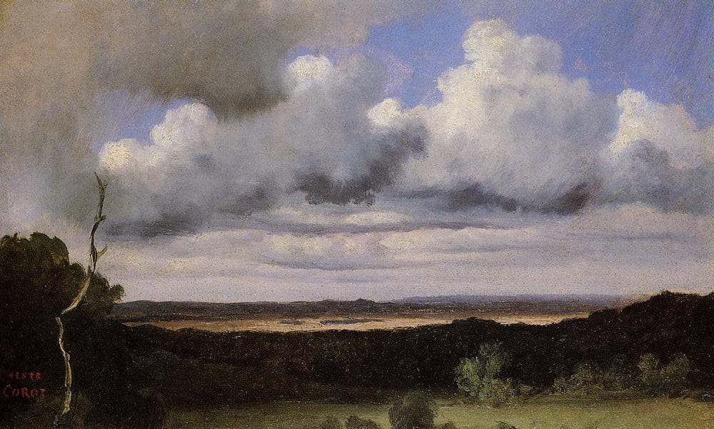 Fontainebleau Storm Over The Plains 1822 Oil On Canvas Musee Cantonal Des Beaux Arts Lausanne Switzerland By Jean Baptiste Camille Corot - Image 5