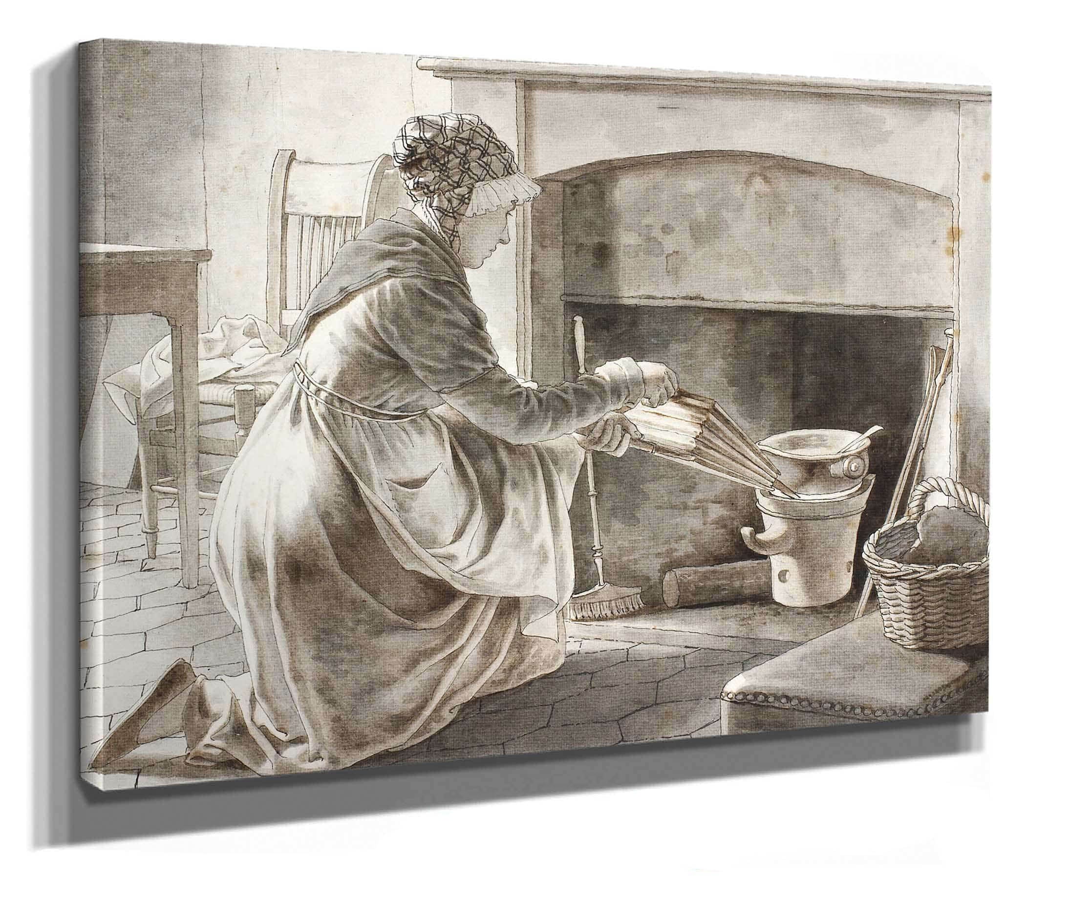 Food Is Prepared Eckersbergs Hostess In Paris by Christoffer Wilhelm Eckersberg - Image 2