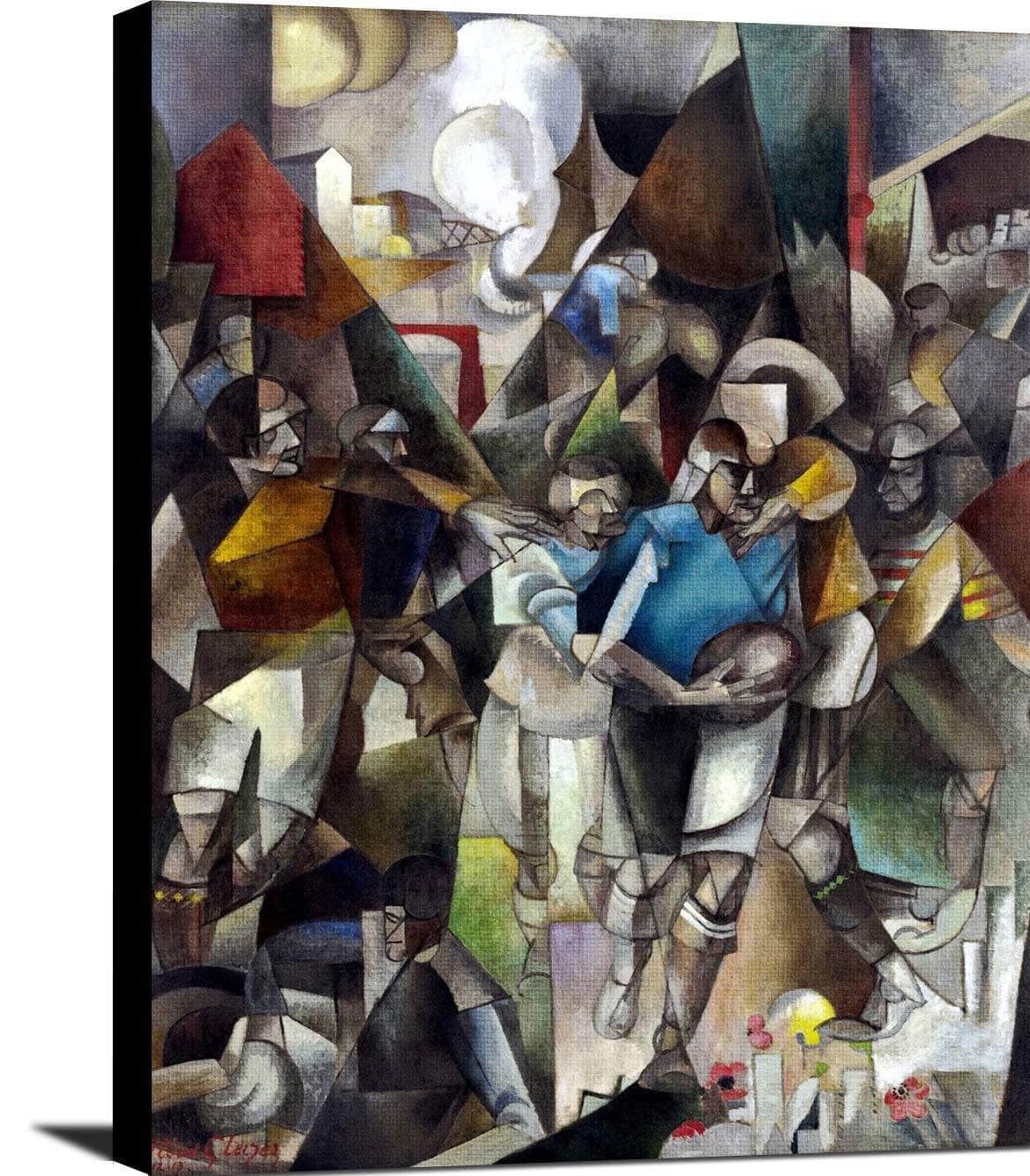 Football Players Painting Albert Gleizes Canvas Art - Image 2