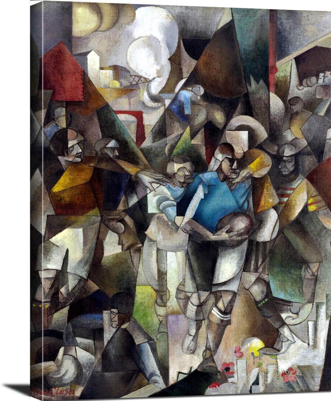 Football Players Painting Albert Gleizes Canvas Art - Image 3