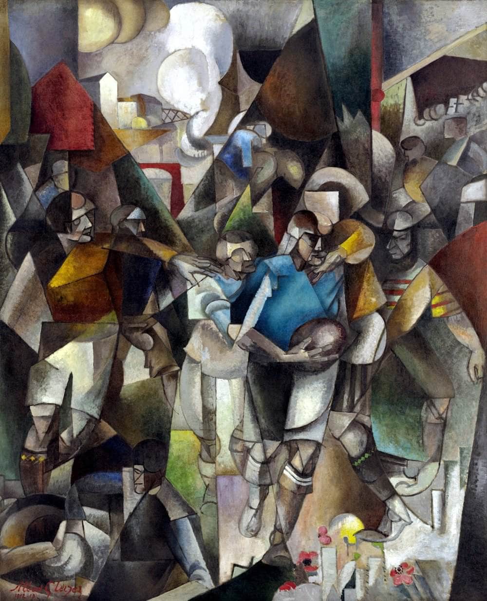 Football Players Painting Albert Gleizes Canvas Art - Image 5