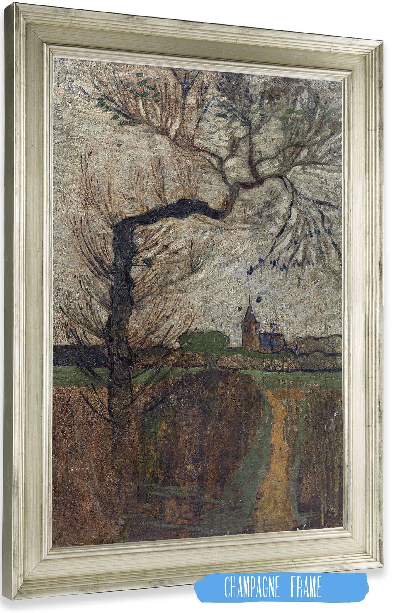 Foothpad With Willow And A Village On The Horizon by Richard Nicolaus Roland Holst