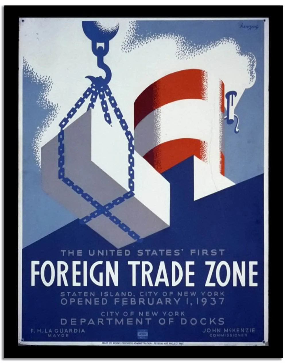 Foreign Trade Zone Vintage Poster - Image 2