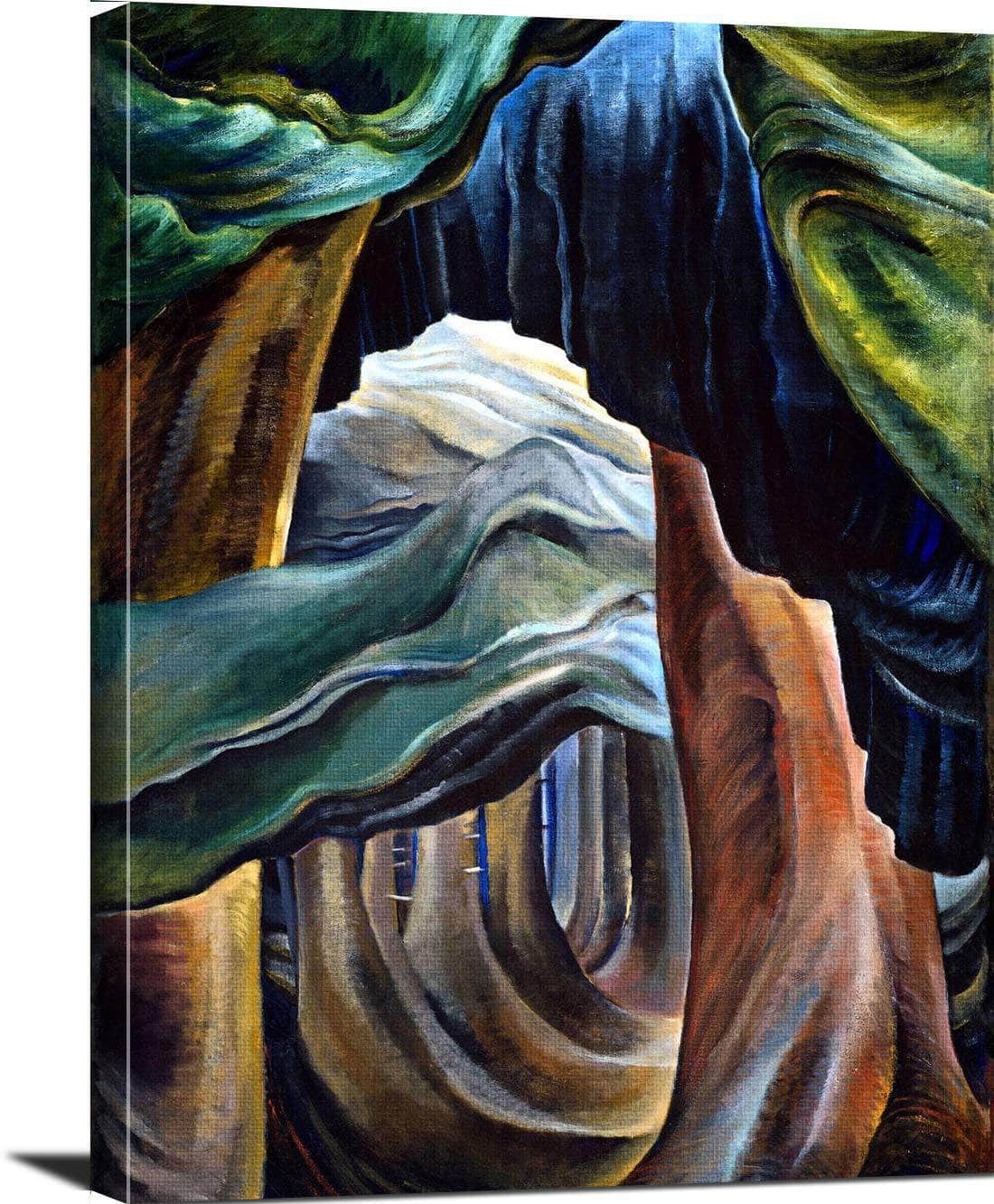 Forest, British Columbia Painting Emily Carr Canvas Art - Image 3
