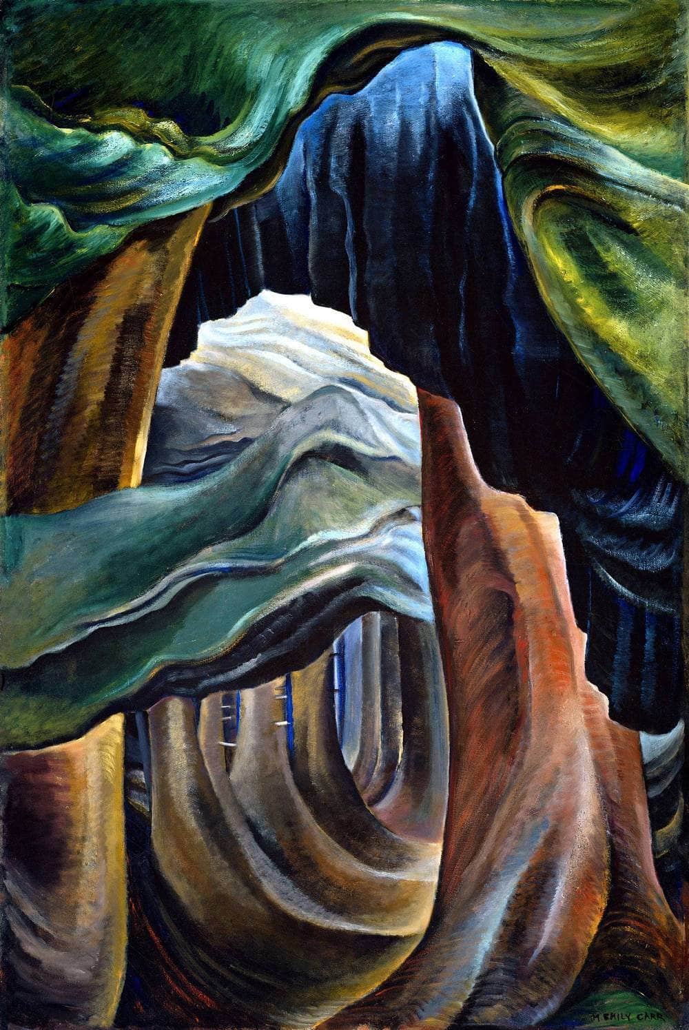 Forest, British Columbia Painting Emily Carr Canvas Art - Image 5